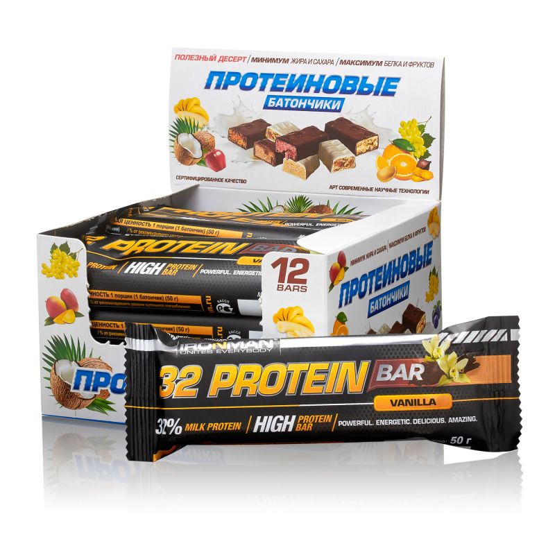 32 Protein bar - 12 шт