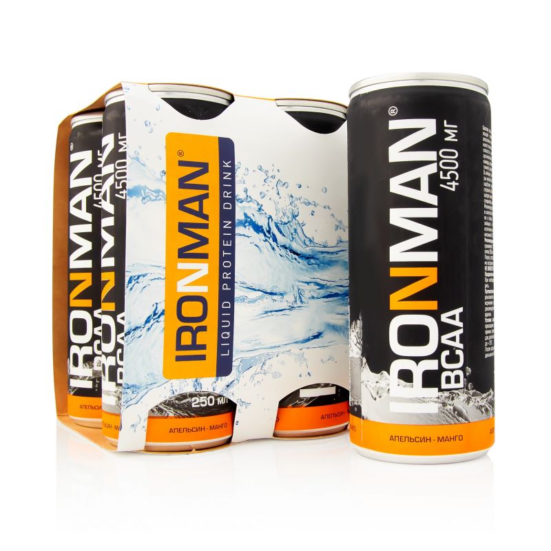 Напиток BCAA (Апельсин-манго) (0,25 л) Бокс 6 шт. - 250 мл