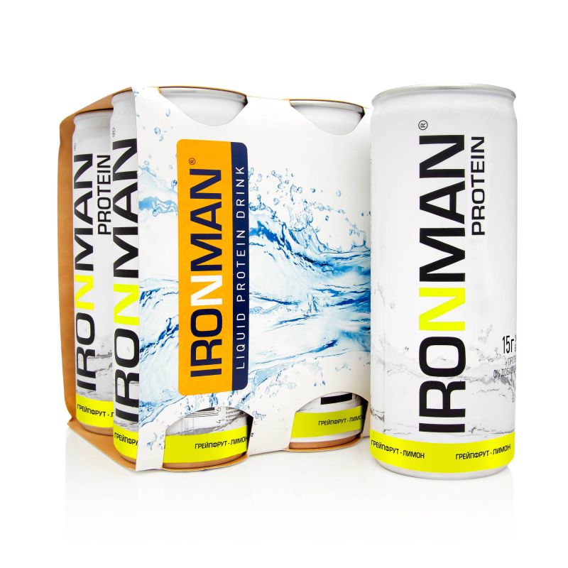 Напиток PROTEIN со вкусом: грейпфрут-лимон (0,25 л) Бокс 6 шт. - 6 бут