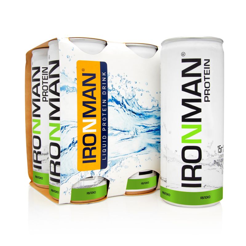 Напиток PROTEIN со вкусом: яблоко (0,25 л) Бокс 6 шт. - 6 бут